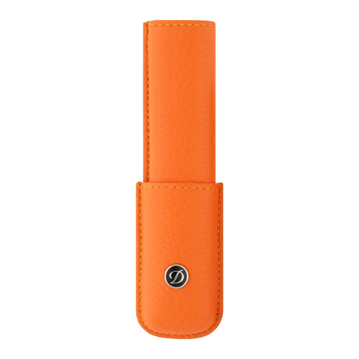 S. T. Dupont Rigid Leather 1 Pen Holder - Orange