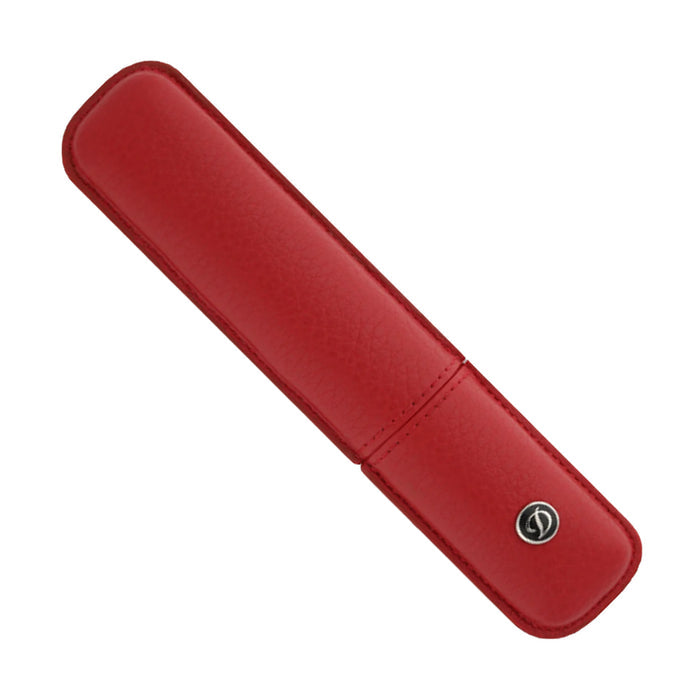S. T. Dupont Rigid Leather 1 Pen Holder - Red