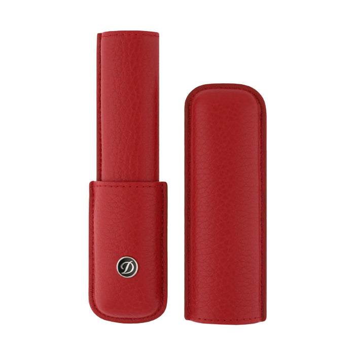 S. T. Dupont Rigid Leather 1 Pen Holder - Red