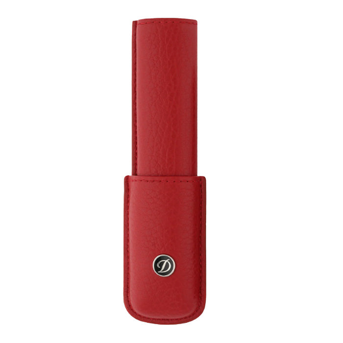 S. T. Dupont Rigid Leather 1 Pen Holder - Red