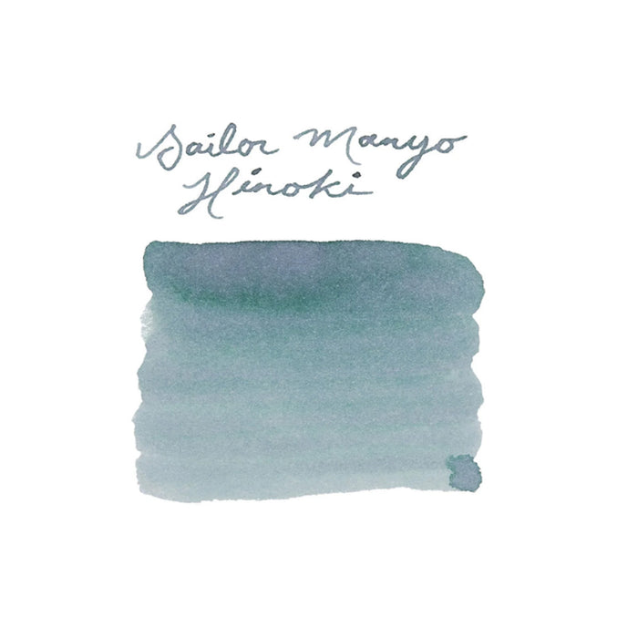 Sailor Manyo Hinoki Ink Bottle, Blue Grey - 50ml