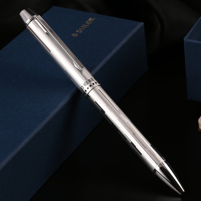 Sailor Metalino 4 Multifunction Pen - Metalic Silver CT 7