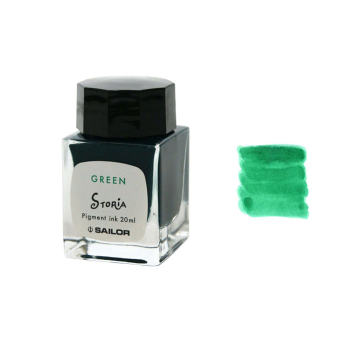 Sailor Storia Pigment Ink Bottle, Ballon Green - 20ml
