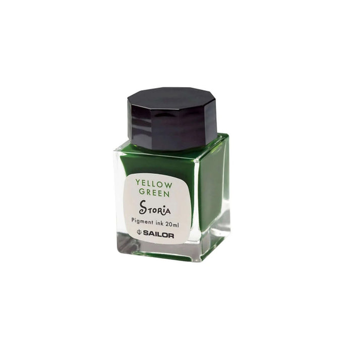 Sailor Storia Pigment Ink Bottle, Clown Yellow Green - 20ml