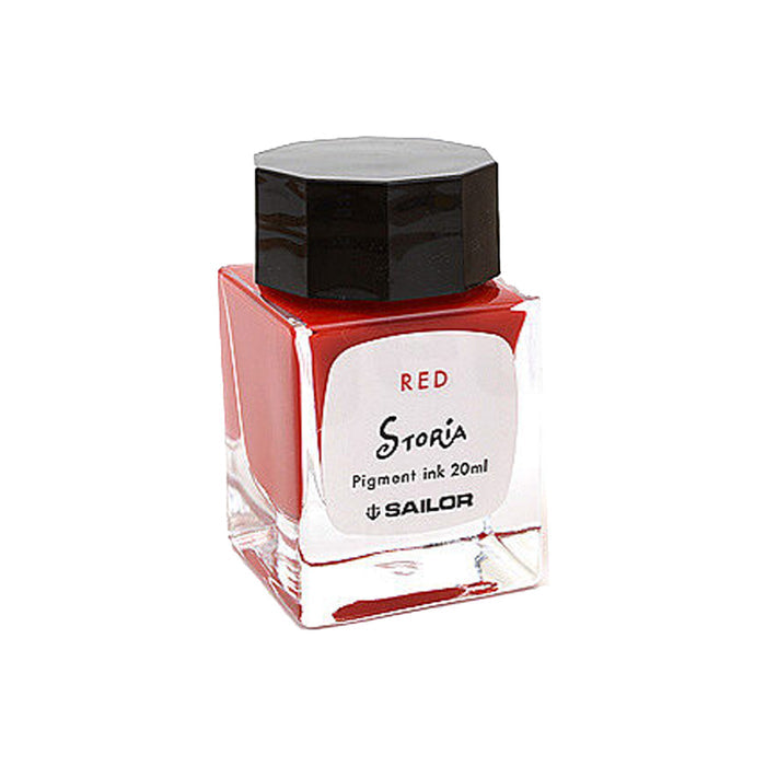 Sailor Storia Pigment Ink Bottle, Fire Red - 20ml