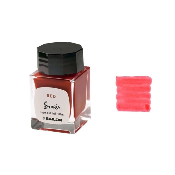 Sailor Storia Pigment Ink Bottle, Fire Red - 20ml