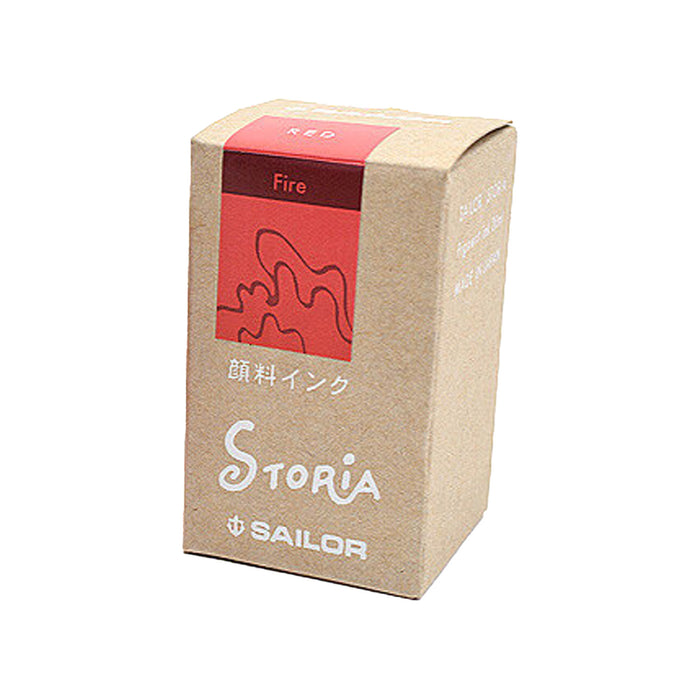 Sailor Storia Pigment Ink Bottle, Fire Red - 20ml