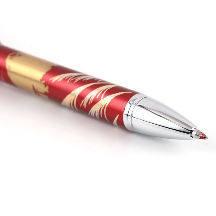 Sailor Yubi Maki-e Fuji Autumn Multifunction Pen - Red CT 4