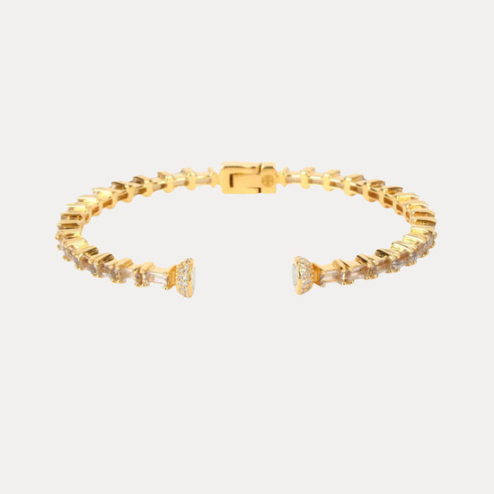Smoke Baguette Crystals Aurora Bracelet | BuDhaGirl