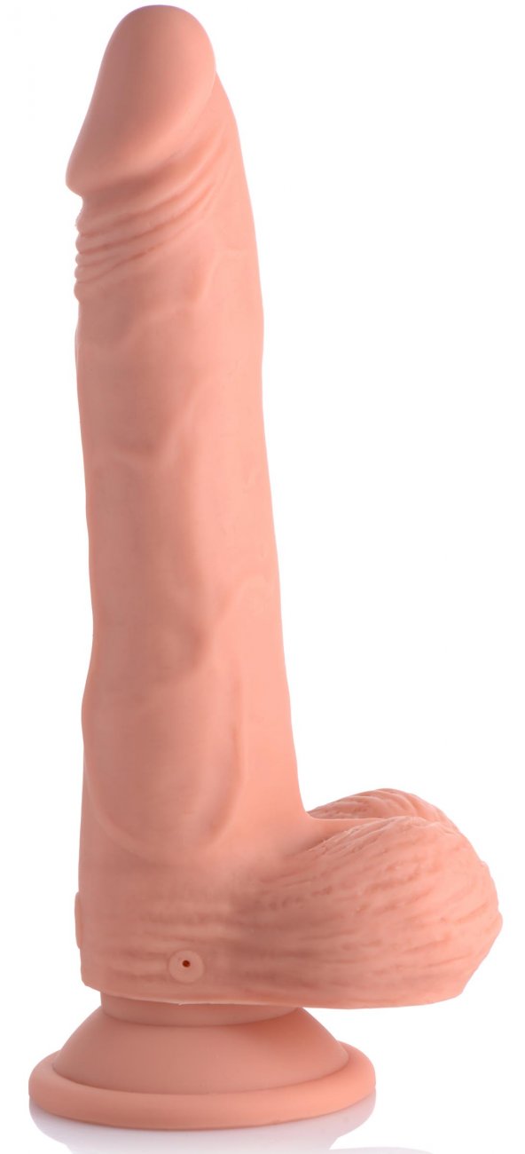 Thrusting and Vibrating 8 Inch Dildo