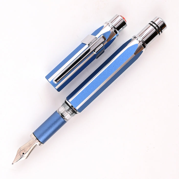 TWSBI Precision Fountain Pen - Gemini Blue CT (Special Edition) 3