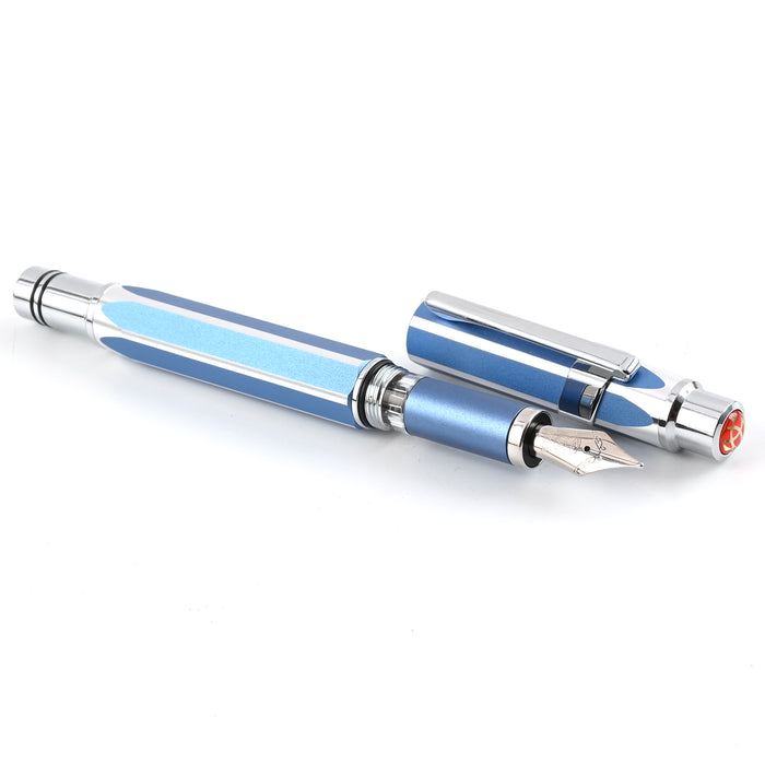 TWSBI Precision Fountain Pen - Gemini Blue CT (Special Edition) 4