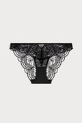 Vibes Black Embroidery Italian Brief