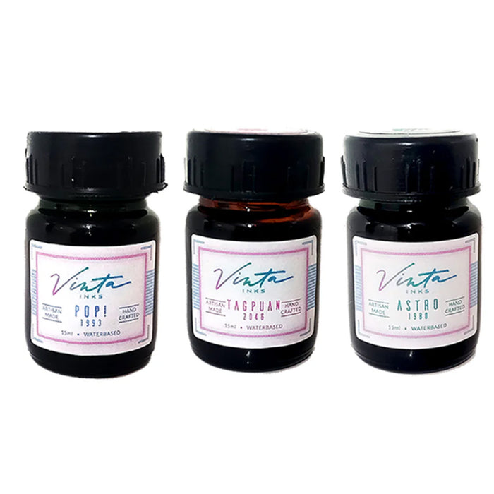 Vinta Capsule Collection Ink Bottle Set of 3 - Neon