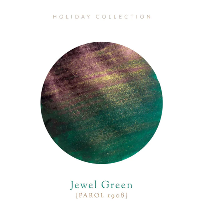 Vinta Holiday Collection Jewel Green Ink Bottle, Green - 30ml