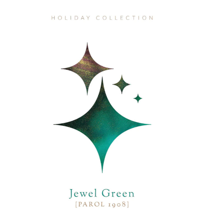 Vinta Holiday Collection Jewel Green Ink Bottle, Green - 30ml