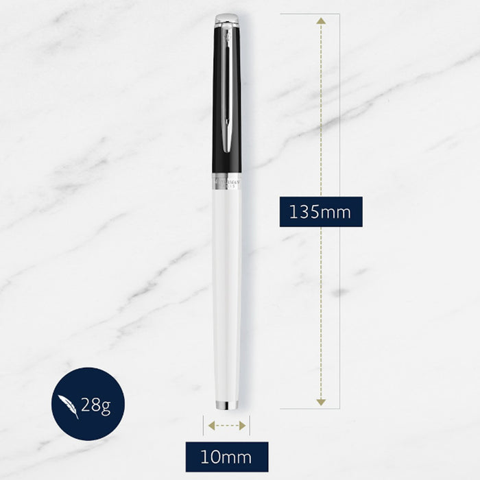 Waterman Hemisphere Colour Blocking Fountain Pen - Black & White CT 7